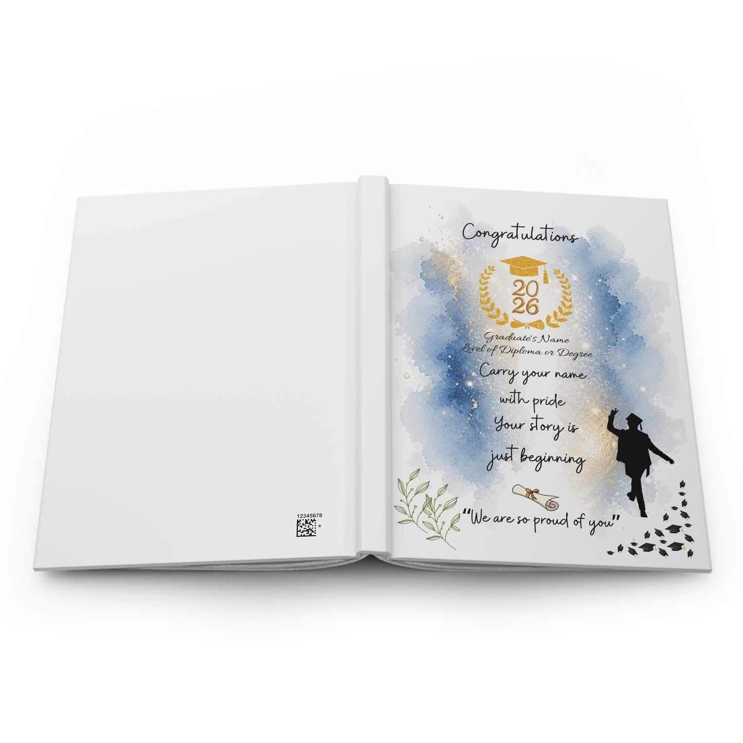 Graduation Hardcover Journal for Him
