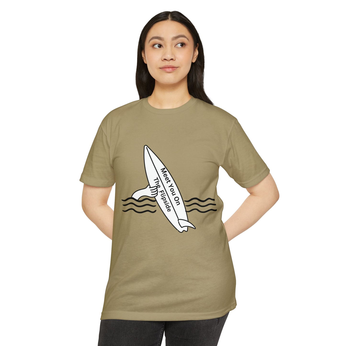 Meet You On the Flip Side Unisex CVC Jersey T-shirt