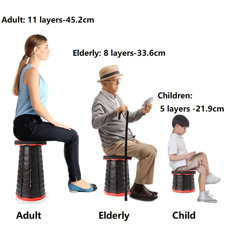 Portable Telescopic Adjustable Chair