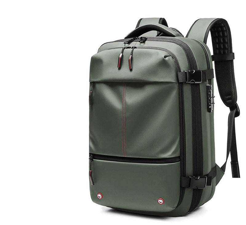 Expanable Travel Business Backpacks Laptop With Valve Vacuum Compression