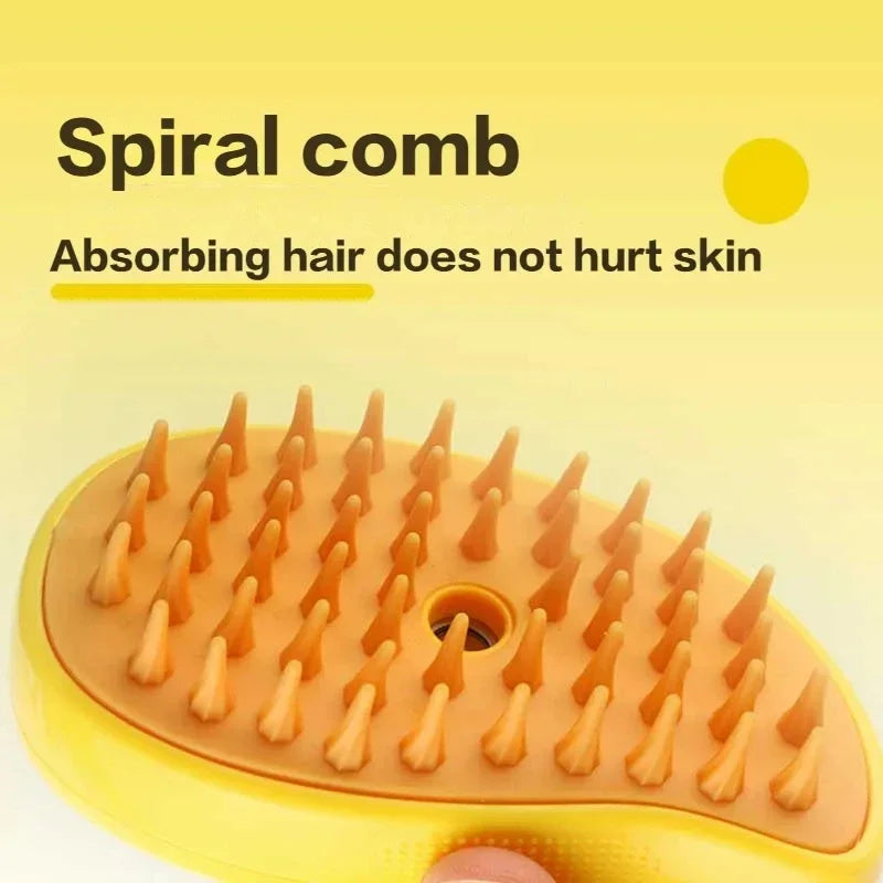 Steam Brush Pet 3-in-1 Rechargable Brush