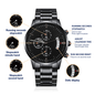 Until The End of Time Engraved Chronograph Watch