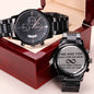 Until The End of Time Engraved Chronograph Watch