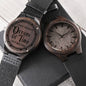 Oceans of Time Engraved Wood Watch