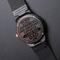 Greatest Supporter Dad Engraved Wooden Watch