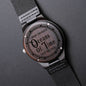 Oceans of Time Engraved Wood Watch