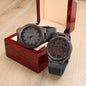 To My Son Love Mom Engraved Wooden Watch