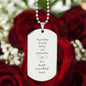 Personalized Live Forever In My Heart Dog Tag Necklace