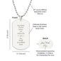 Personalized Live Forever In My Heart Dog Tag Necklace