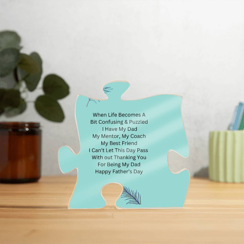 Father's Day Puzzle Plaque