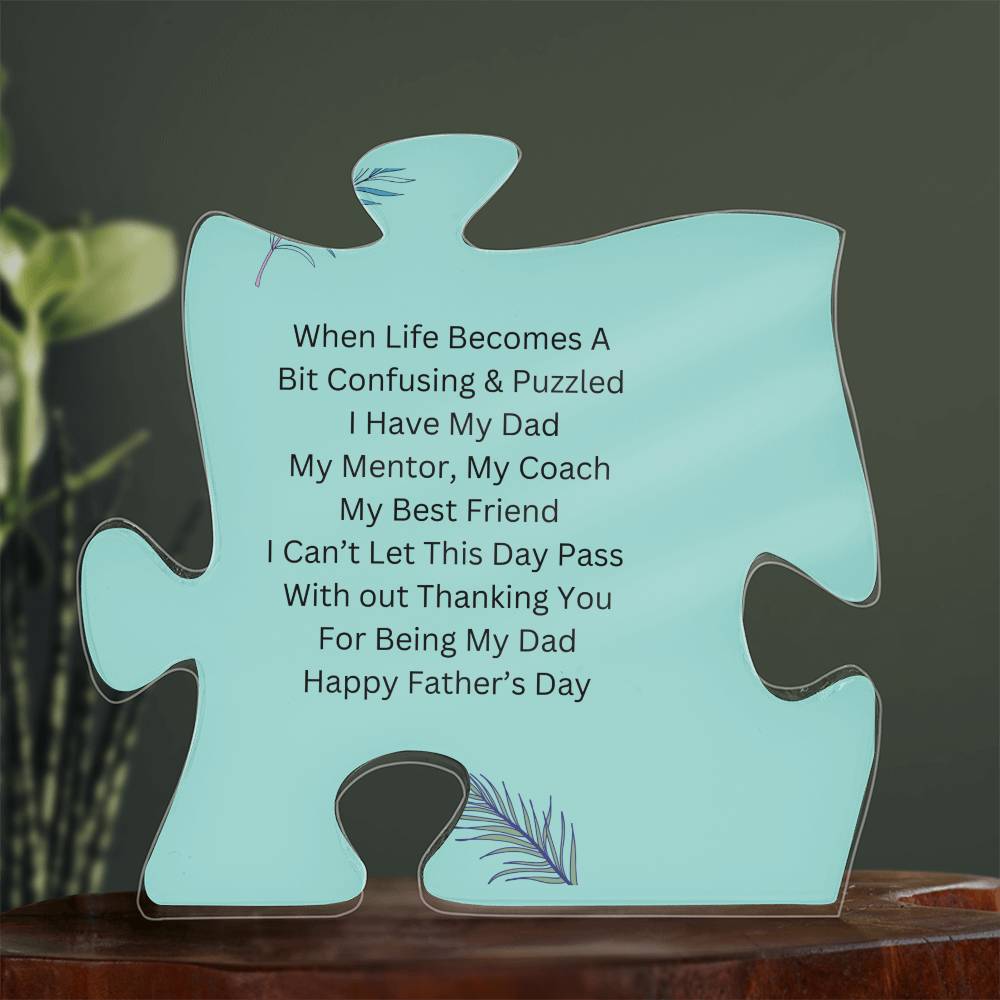 Father's Day Puzzle Plaque