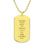 Personalized Live Forever In My Heart Dog Tag Necklace