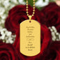 Personalized Live Forever In My Heart Dog Tag Necklace