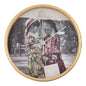 Sisters Wood Frame Wall Clock