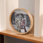 Sisters Wood Frame Wall Clock