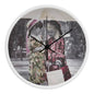 Sisters Wood Frame Wall Clock