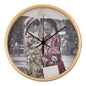 Sisters Wood Frame Wall Clock