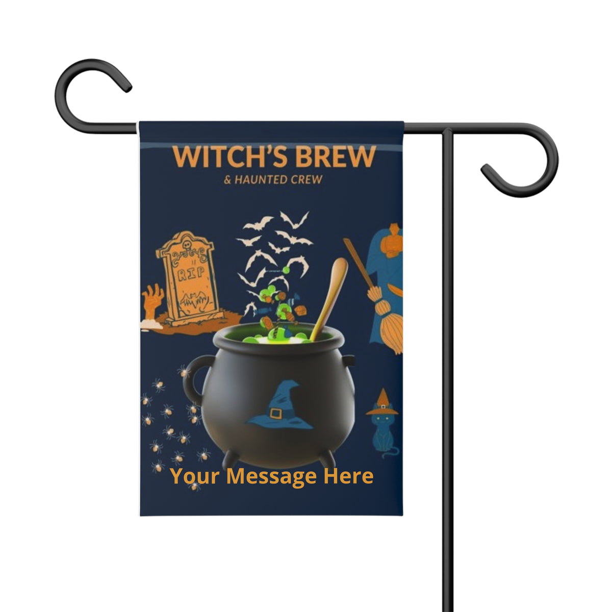 Halloween Garden Banner Personalized