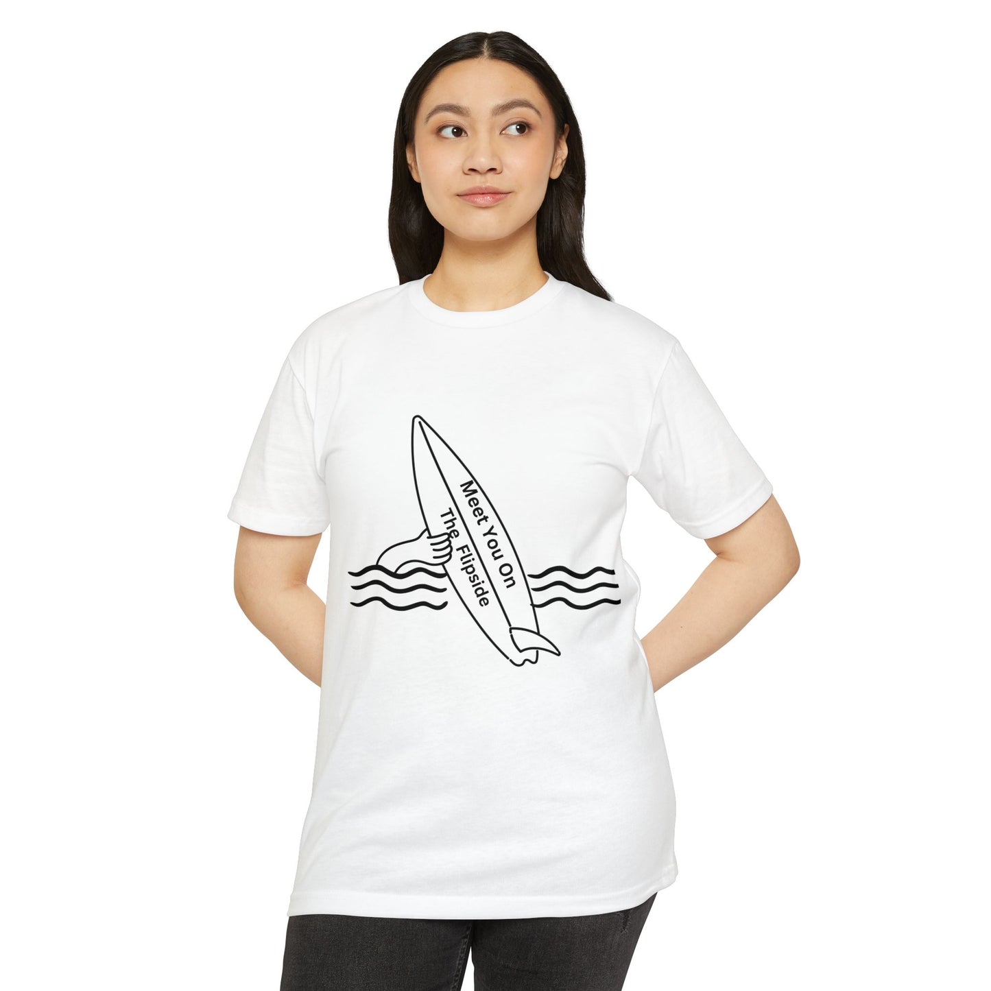 Meet You On the Flip Side Unisex CVC Jersey T-shirt