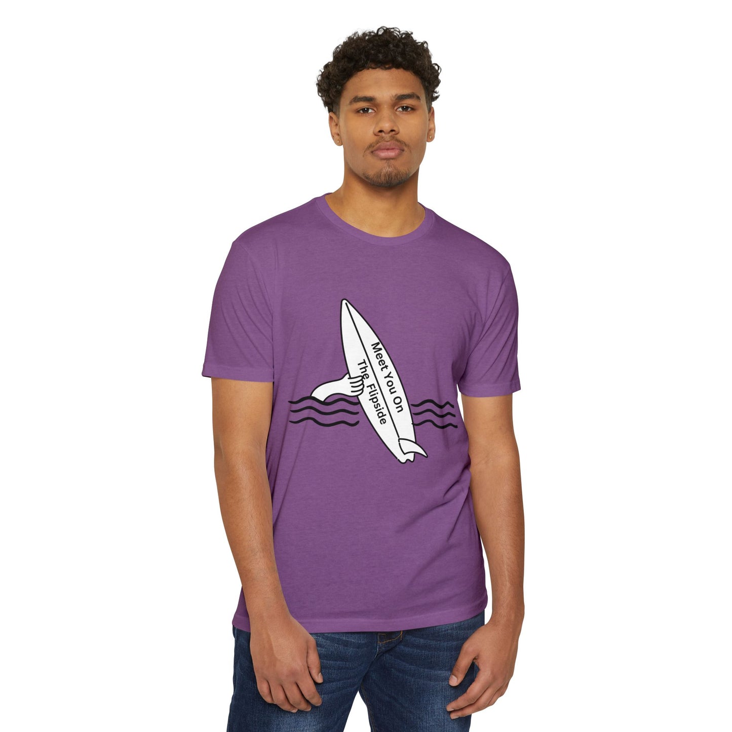 Meet You On the Flip Side Unisex CVC Jersey T-shirt