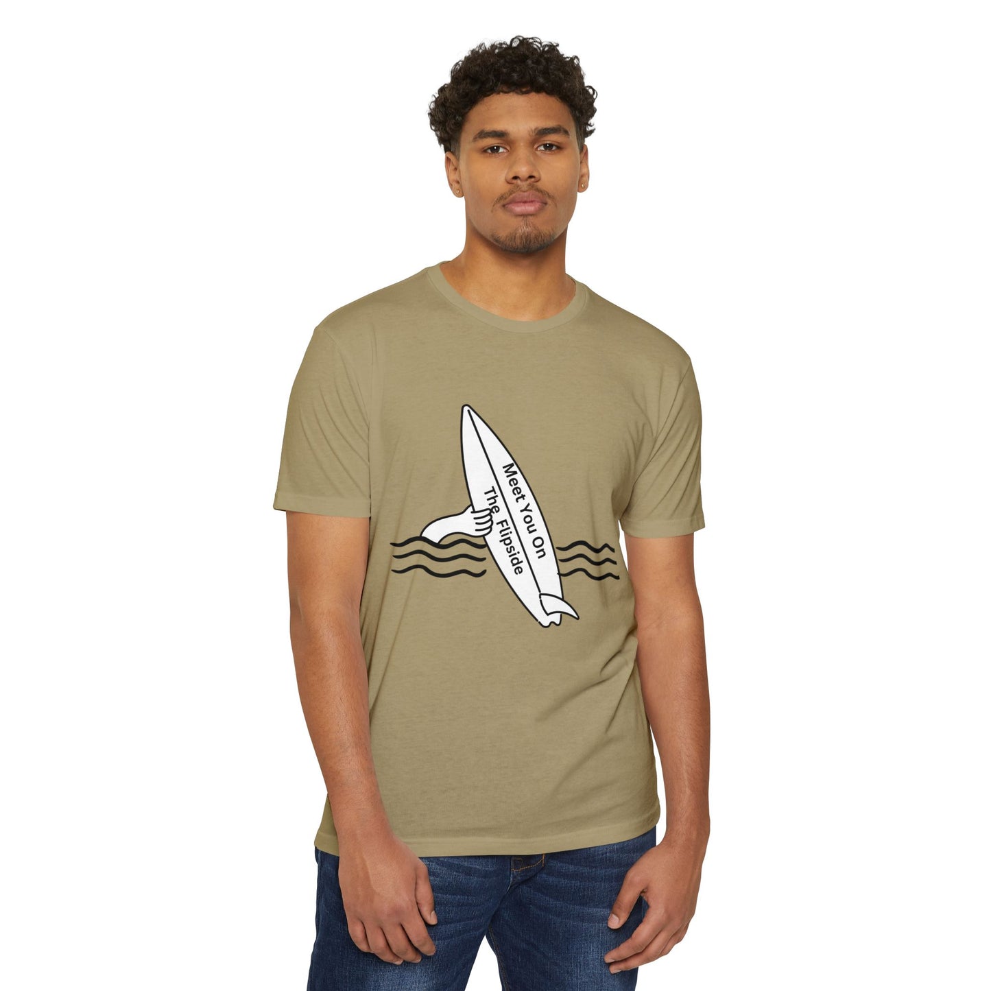 Meet You On the Flip Side Unisex CVC Jersey T-shirt