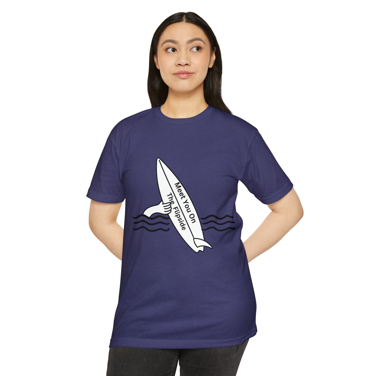 Meet You On the Flip Side Unisex CVC Jersey T-shirt