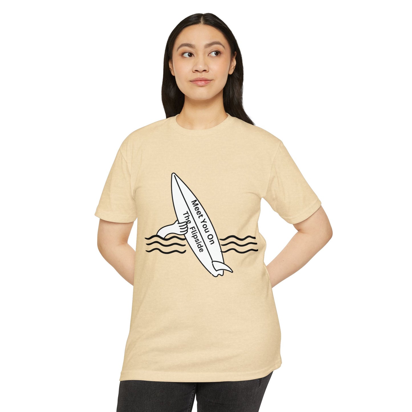 Meet You On the Flip Side Unisex CVC Jersey T-shirt