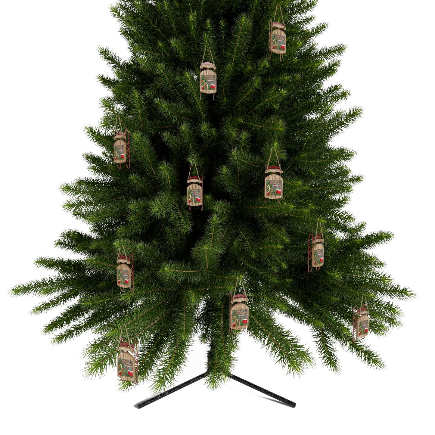 Personlized Christmas Sled Ornaments