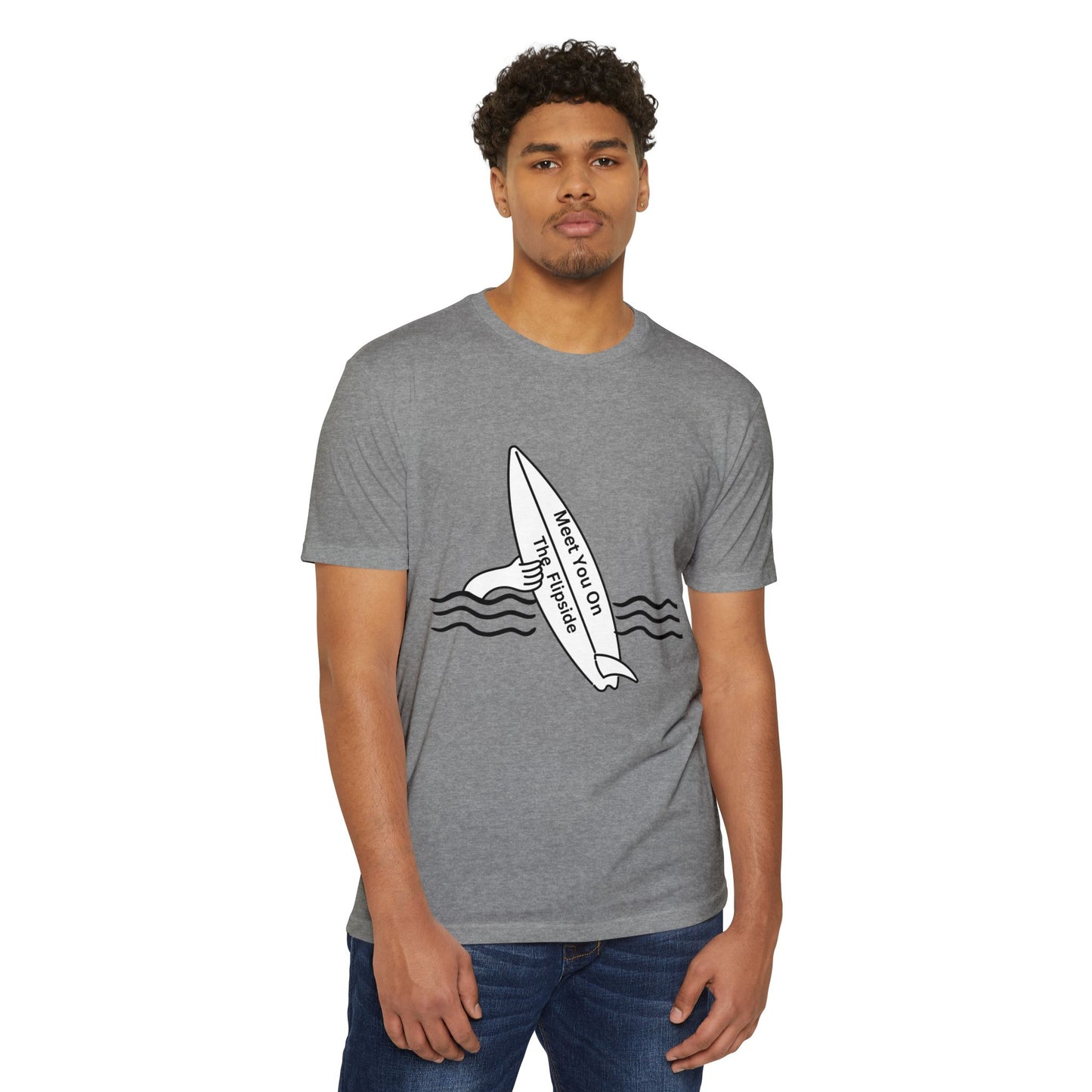 Meet You On the Flip Side Unisex CVC Jersey T-shirt