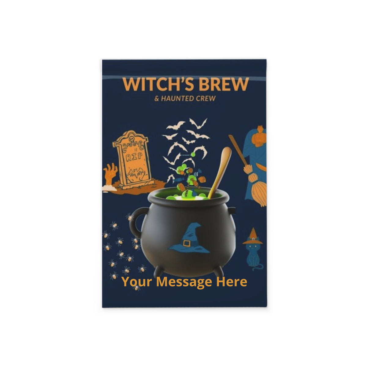 Halloween Garden Banner Personalized