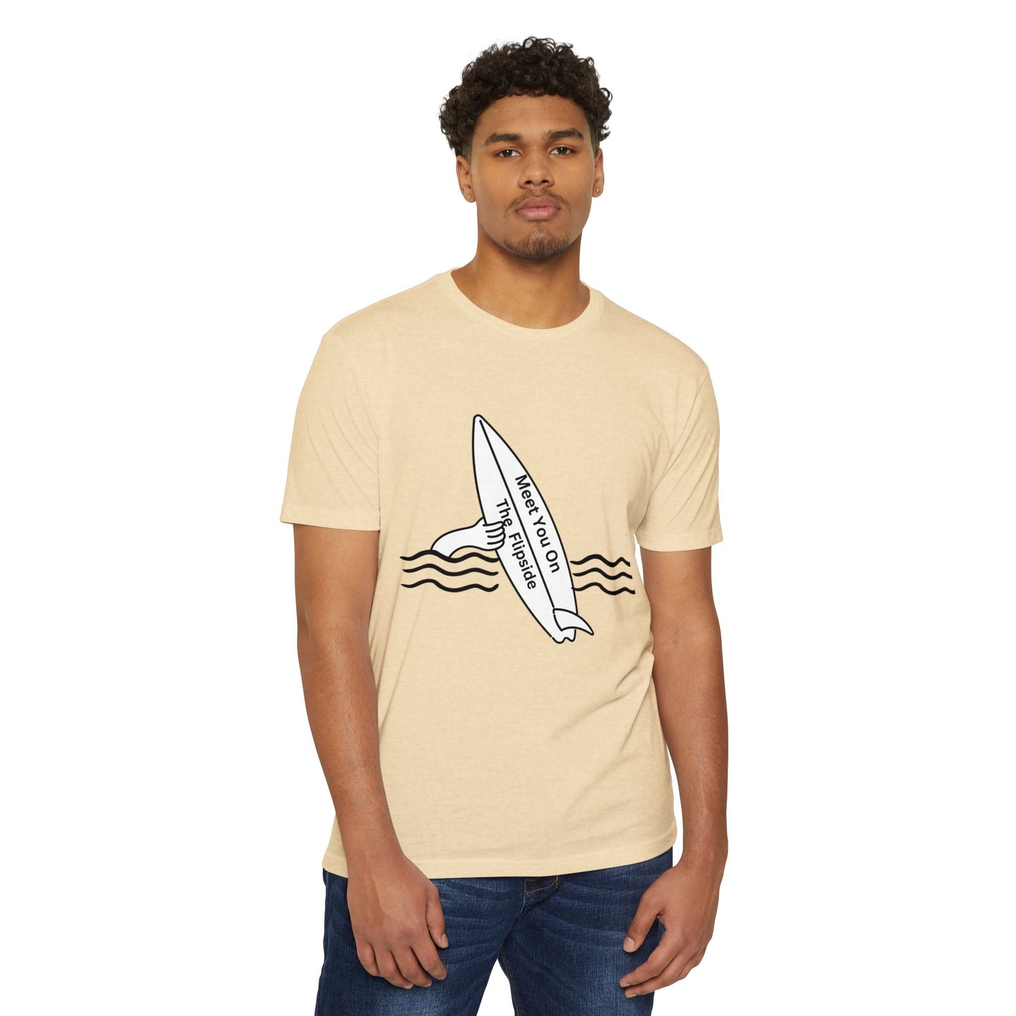 Meet You On the Flip Side Unisex CVC Jersey T-shirt