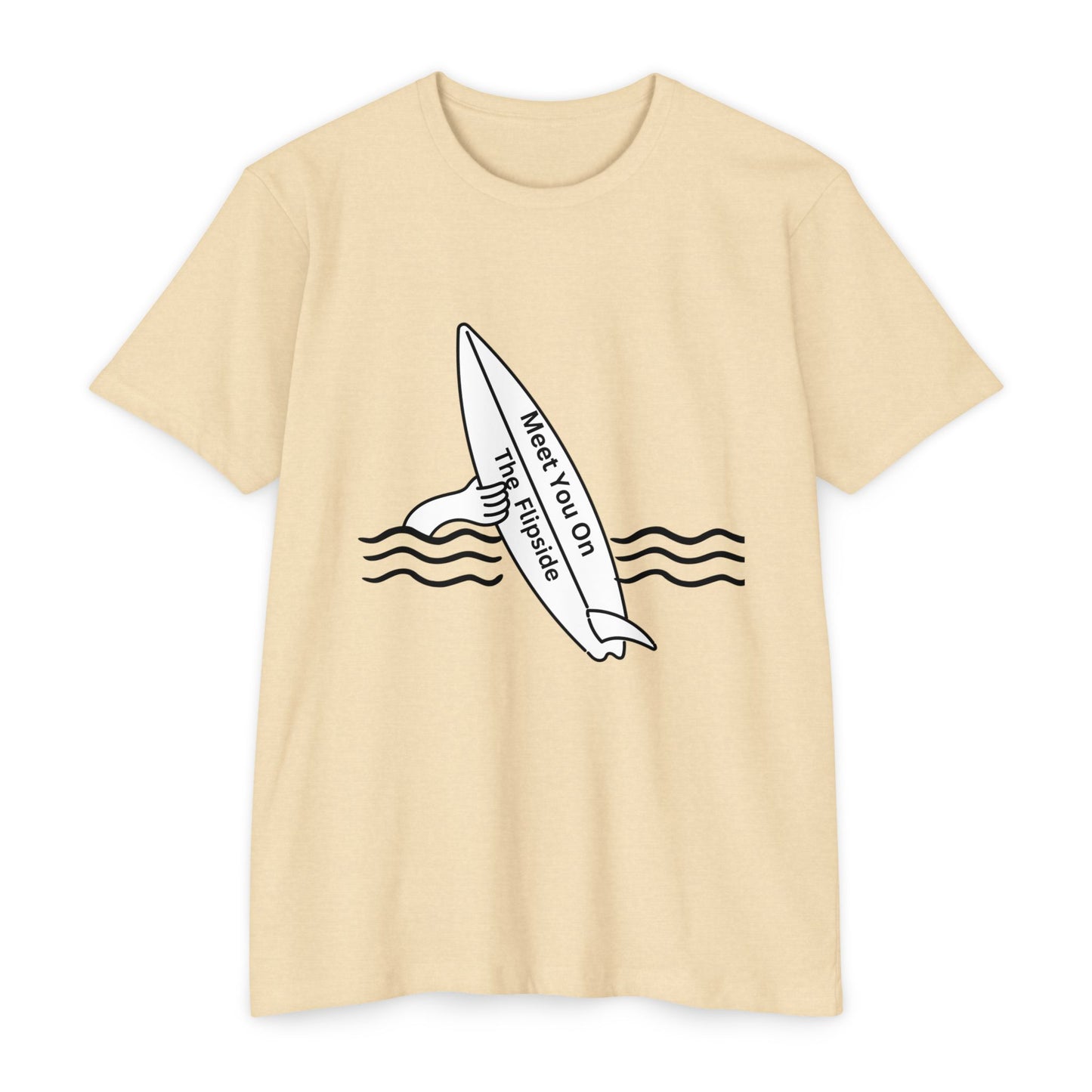 Meet You On the Flip Side Unisex CVC Jersey T-shirt