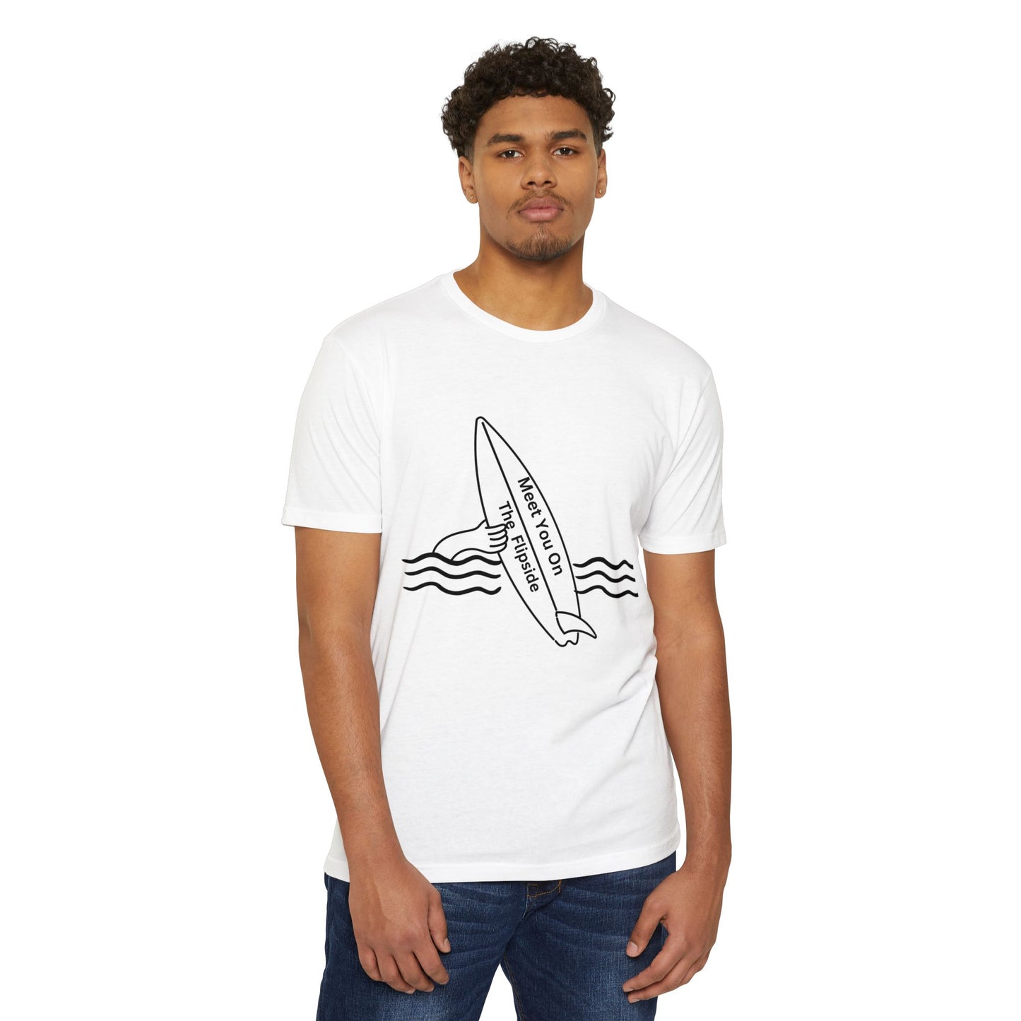 Meet You On the Flip Side Unisex CVC Jersey T-shirt