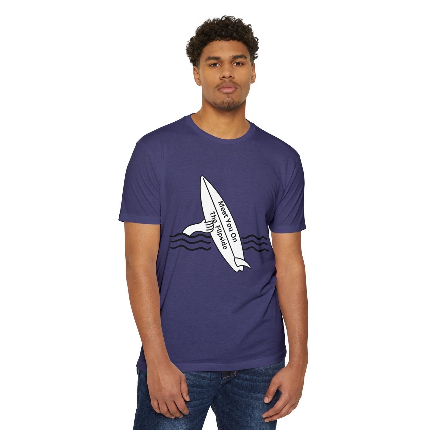 Meet You On the Flip Side Unisex CVC Jersey T-shirt