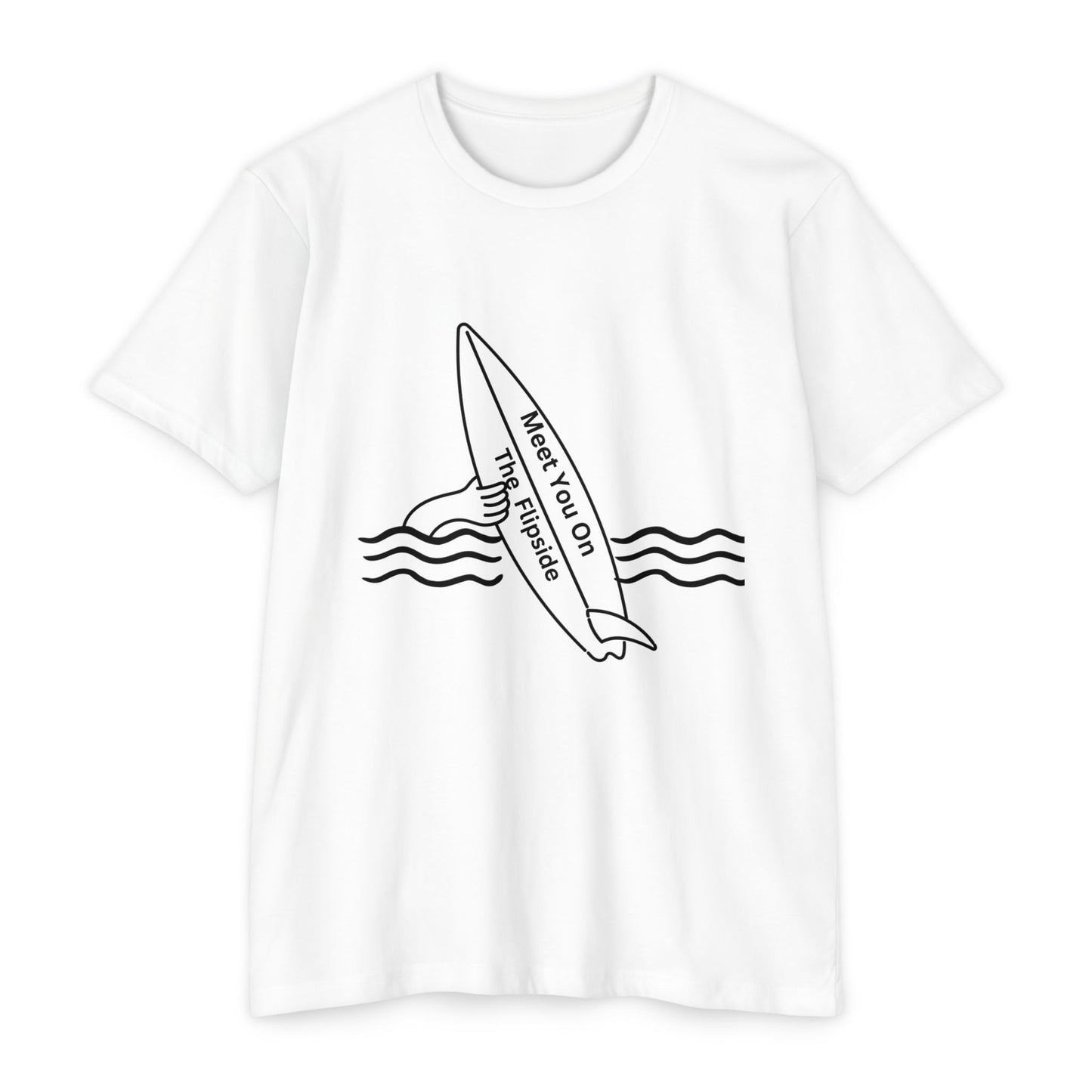 Meet You On the Flip Side Unisex CVC Jersey T-shirt