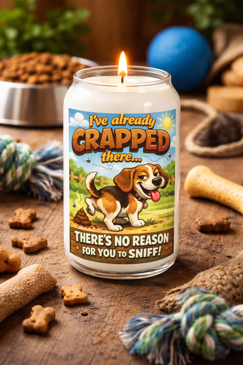 Funny Dog Lover Scented Soy Candles, 13.75oz