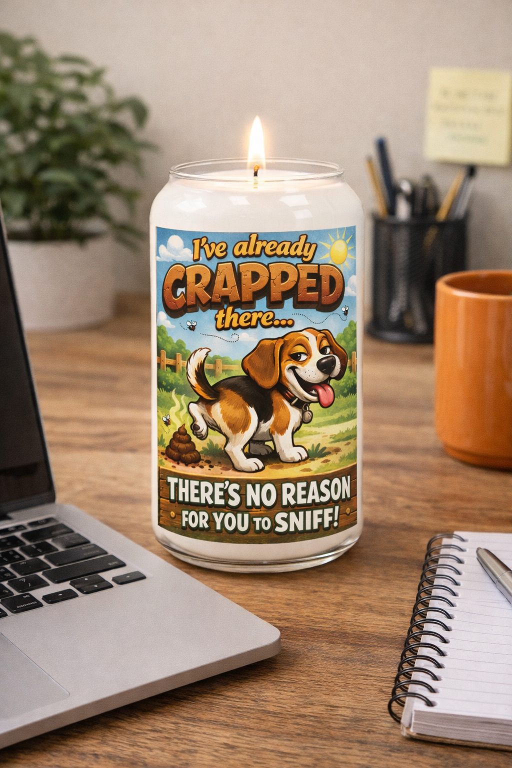 Funny Dog Lover Scented Soy Candles, 13.75oz