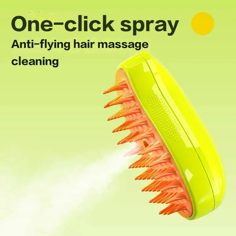 Steam Brush Pet 3-in-1 Rechargable Brush