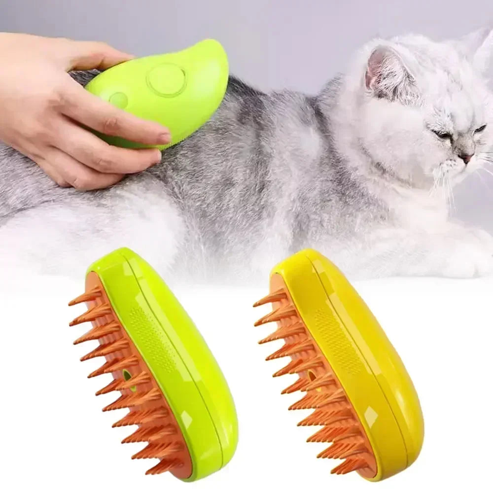 Steam Brush Pet 3-in-1 Rechargable Brush