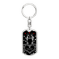Skeleton Love “Dying to Be Your Valentine” Keychain