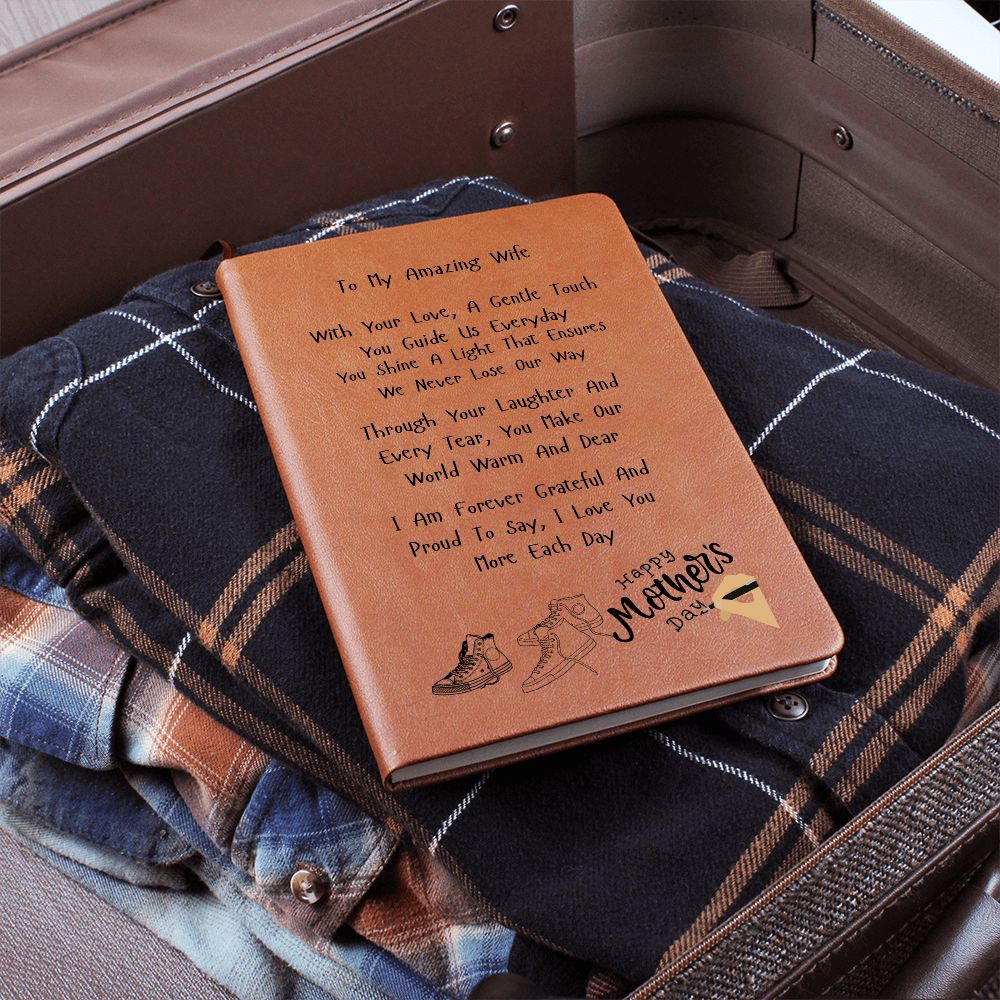 Mother's Day Graphic Leather Journal