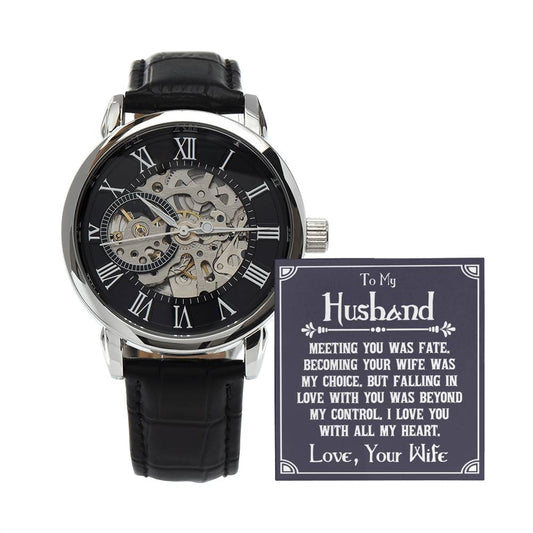 Husband Meeting You Was Fate Openwork Watch