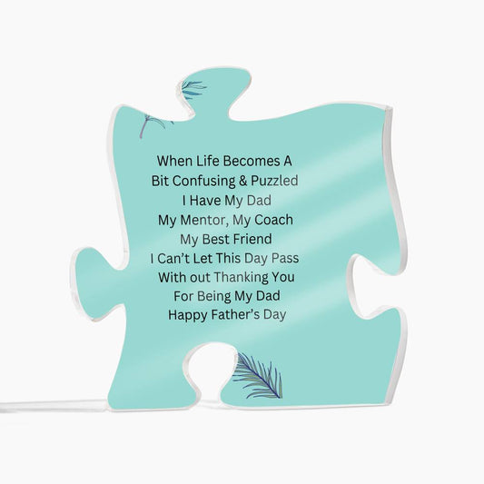 Father's Day Puzzle Plaque