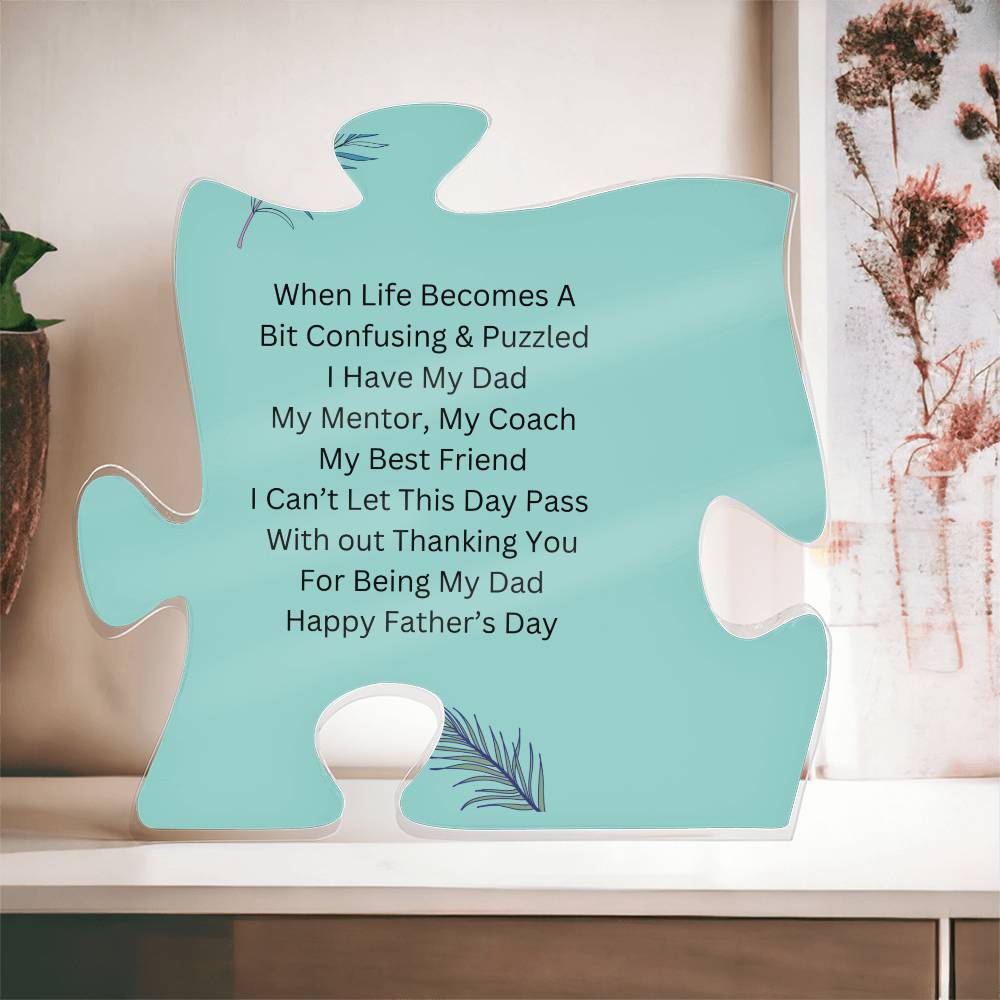 Father's Day Puzzle Plaque