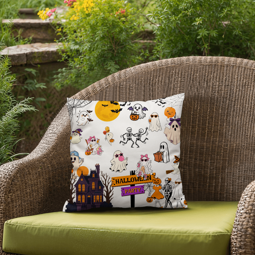 Indoor Outdoor Halloween Pillow Party