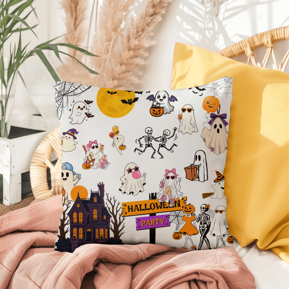 Indoor Outdoor Halloween Pillow Party