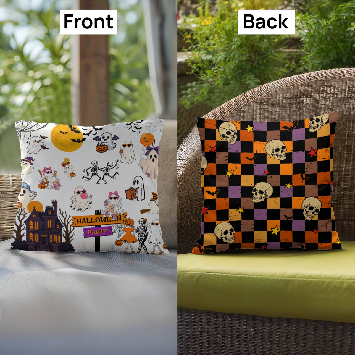 Indoor Outdoor Halloween Pillow Party