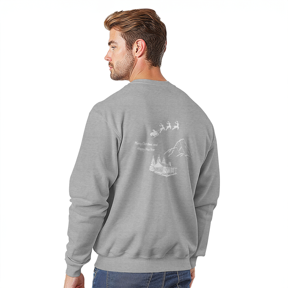 Holiday Christmas Sweatshirt Black