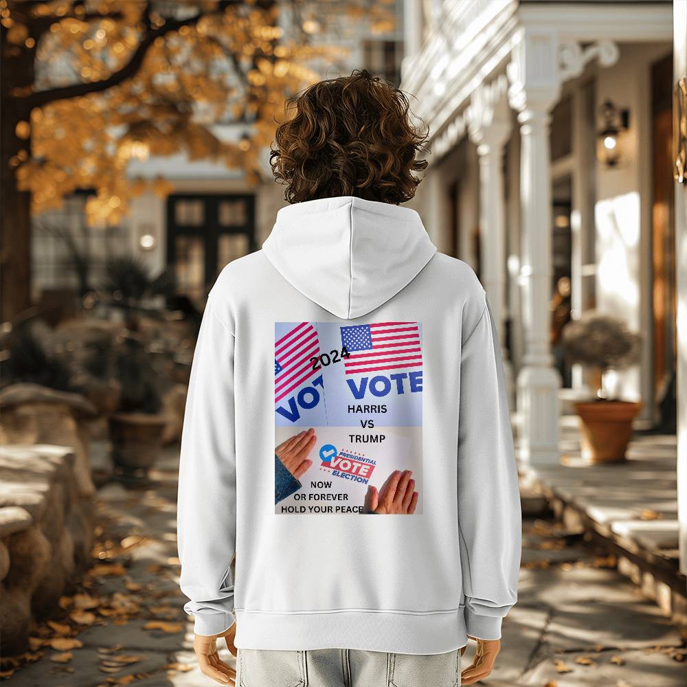 Harris vs Trump Pullover Fleece Hoodie