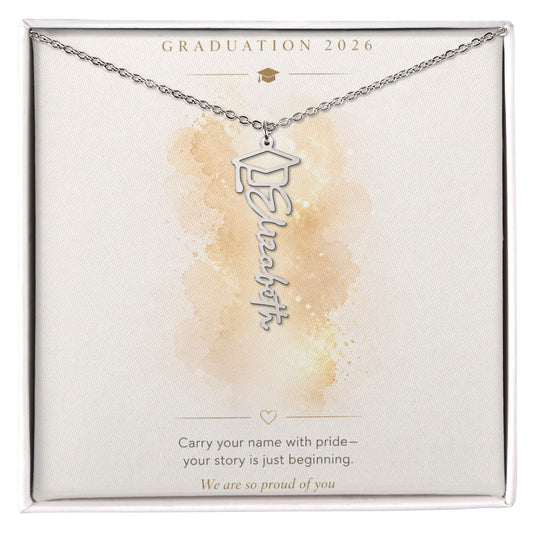Gradulation Name Necklace for Her